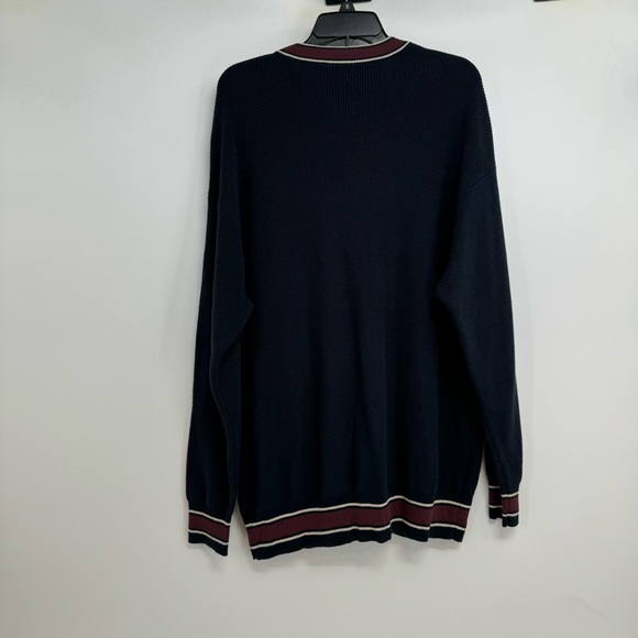 Armani Exchange Cardigan Men’s M Blue V-Neck Button Up Cotton/wool Blend $170 - Picture 5 of 16